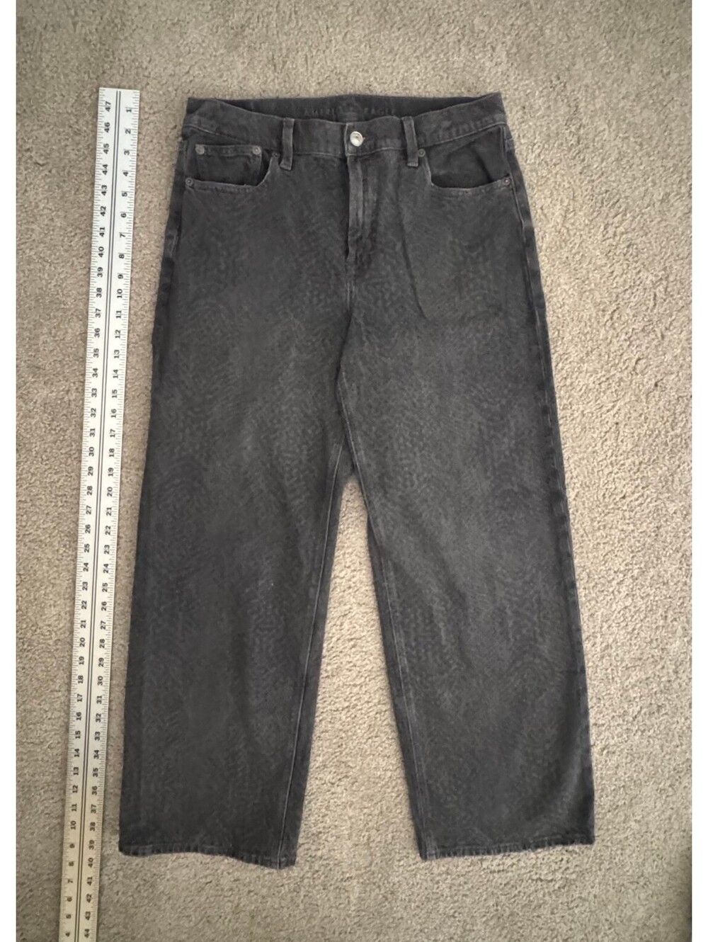 American Eagle Snake Print High Waisted Stovepipe Jeans - Picture 3 of 8